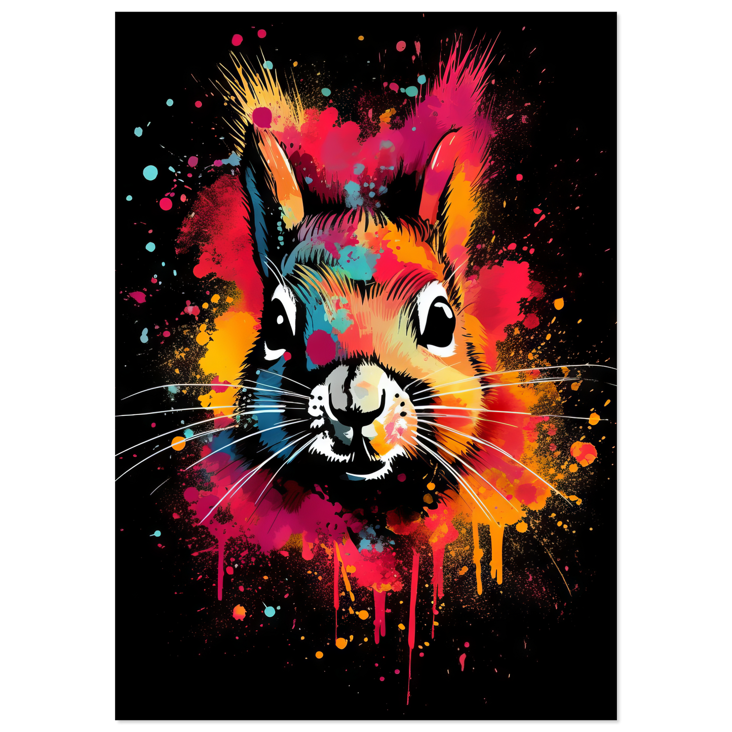 Eichhörnchen Pop-Art (SQUIRREL04)