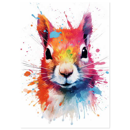Eichhörnchen Pop-Art (SQUIRREL08)