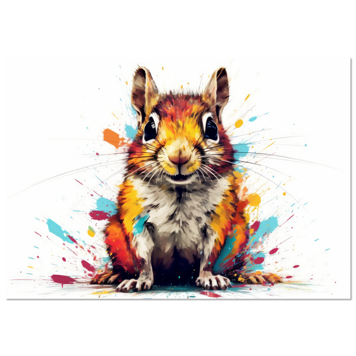 Streifenhörnchen Pop-Art (SQUIRREL12)