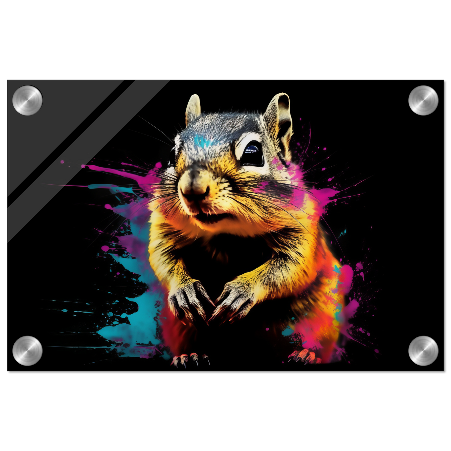 Chipmunk pop art (SQUIRREL13)
