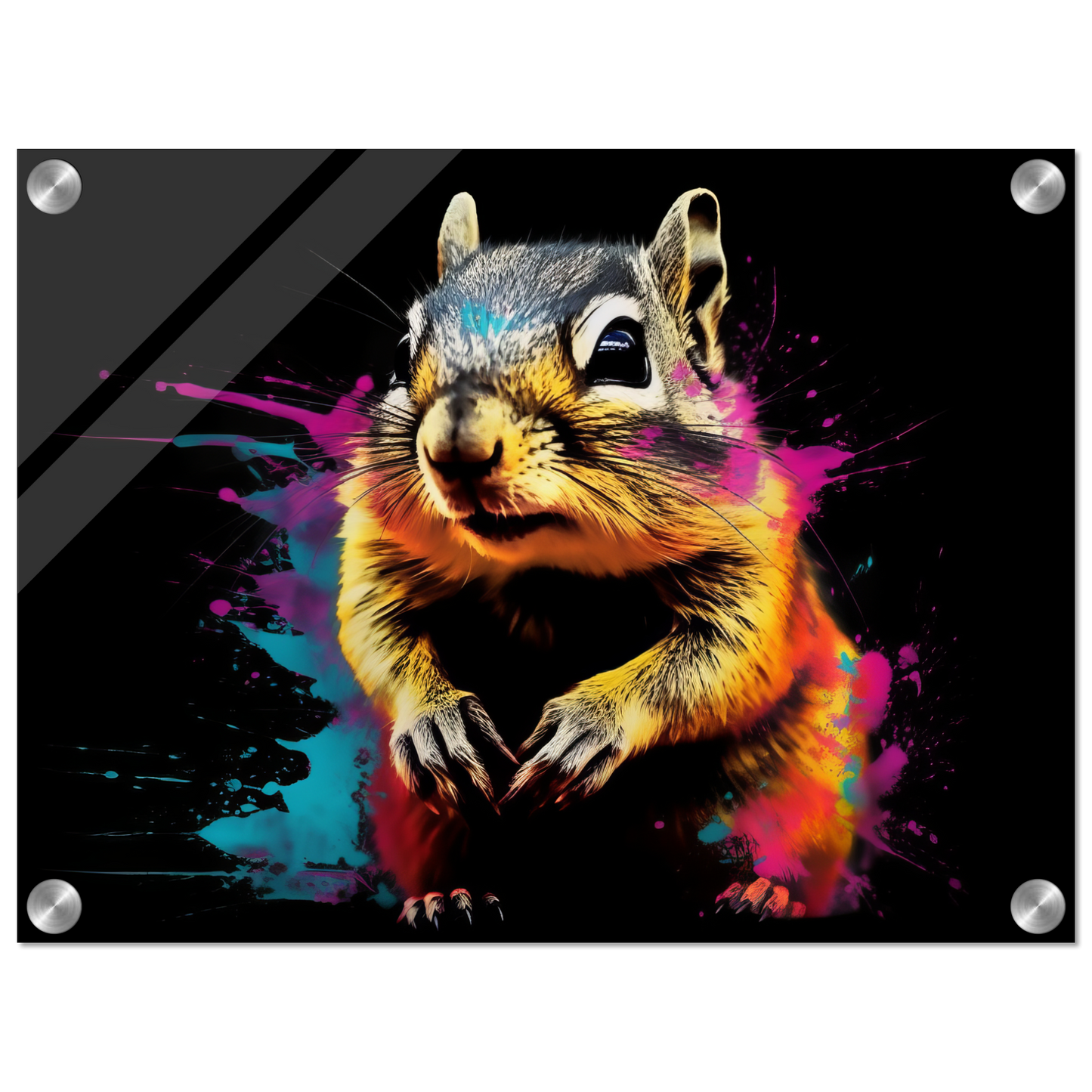 Chipmunk pop art (SQUIRREL13)