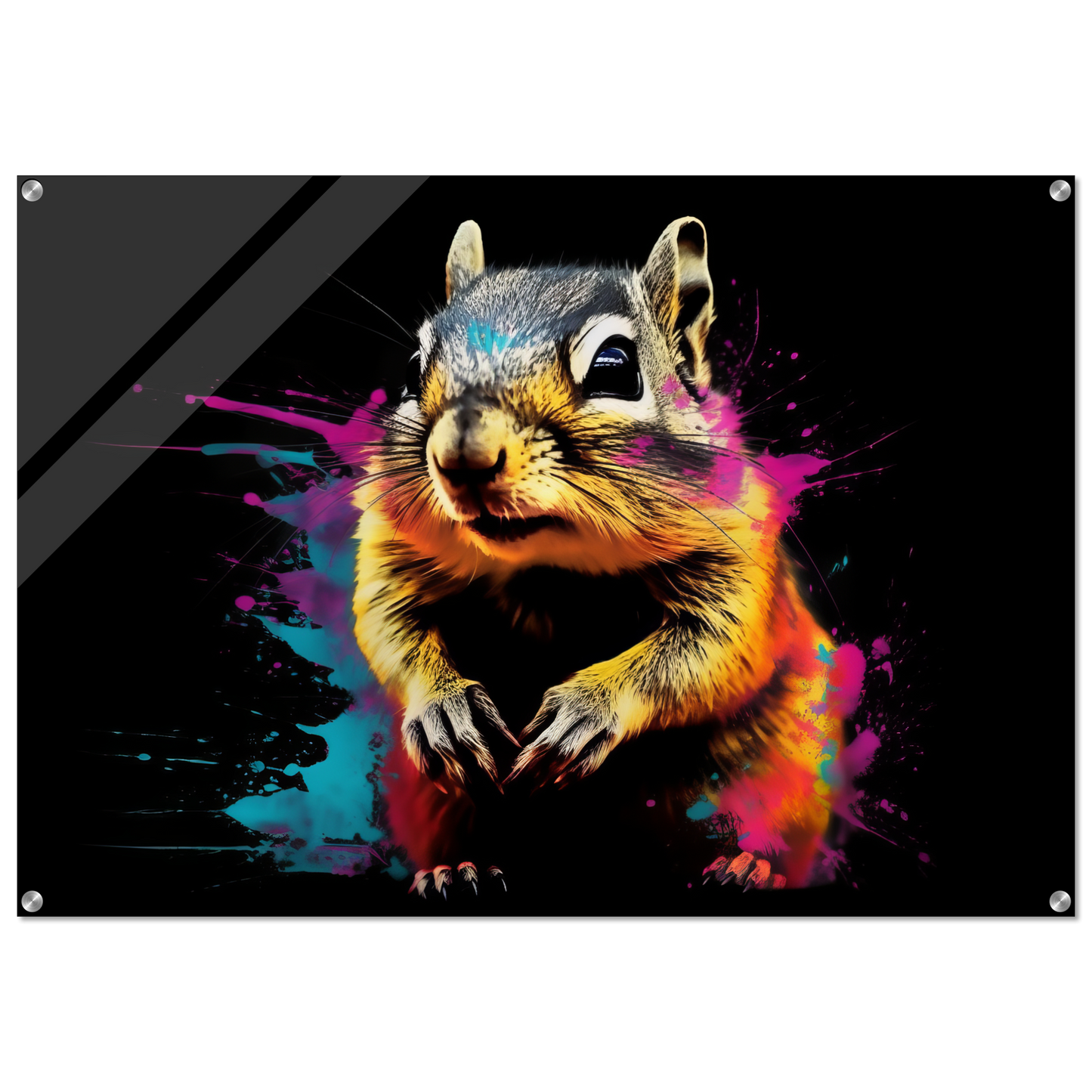 Chipmunk pop art (SQUIRREL13)