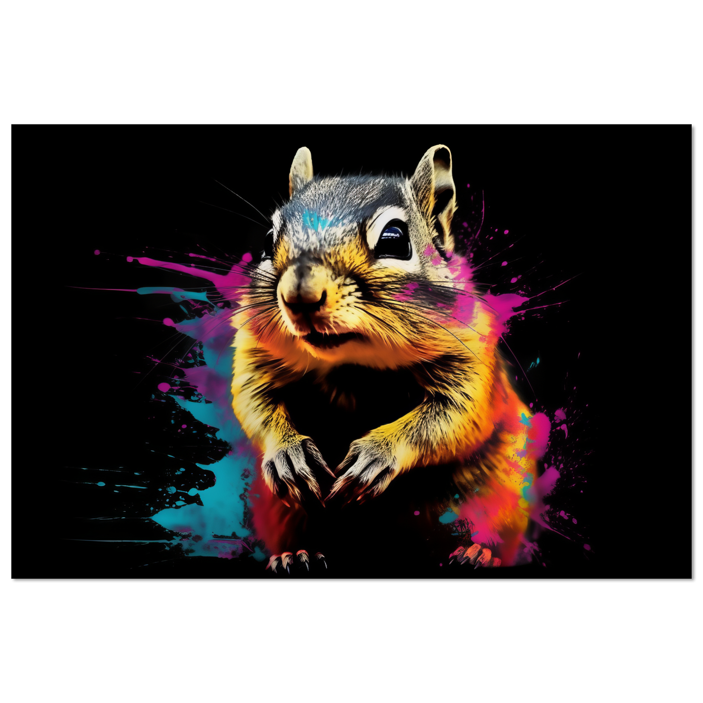 Chipmunk pop art (SQUIRREL13)