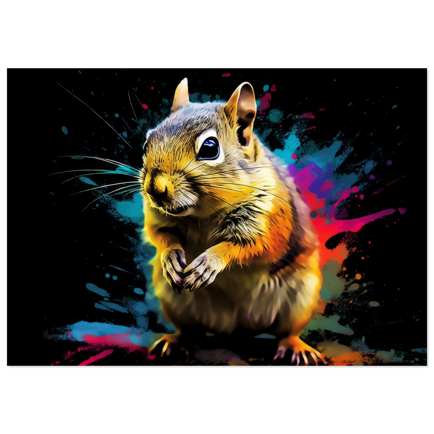 Streifenhörnchen Pop-Art (SQUIRREL15)