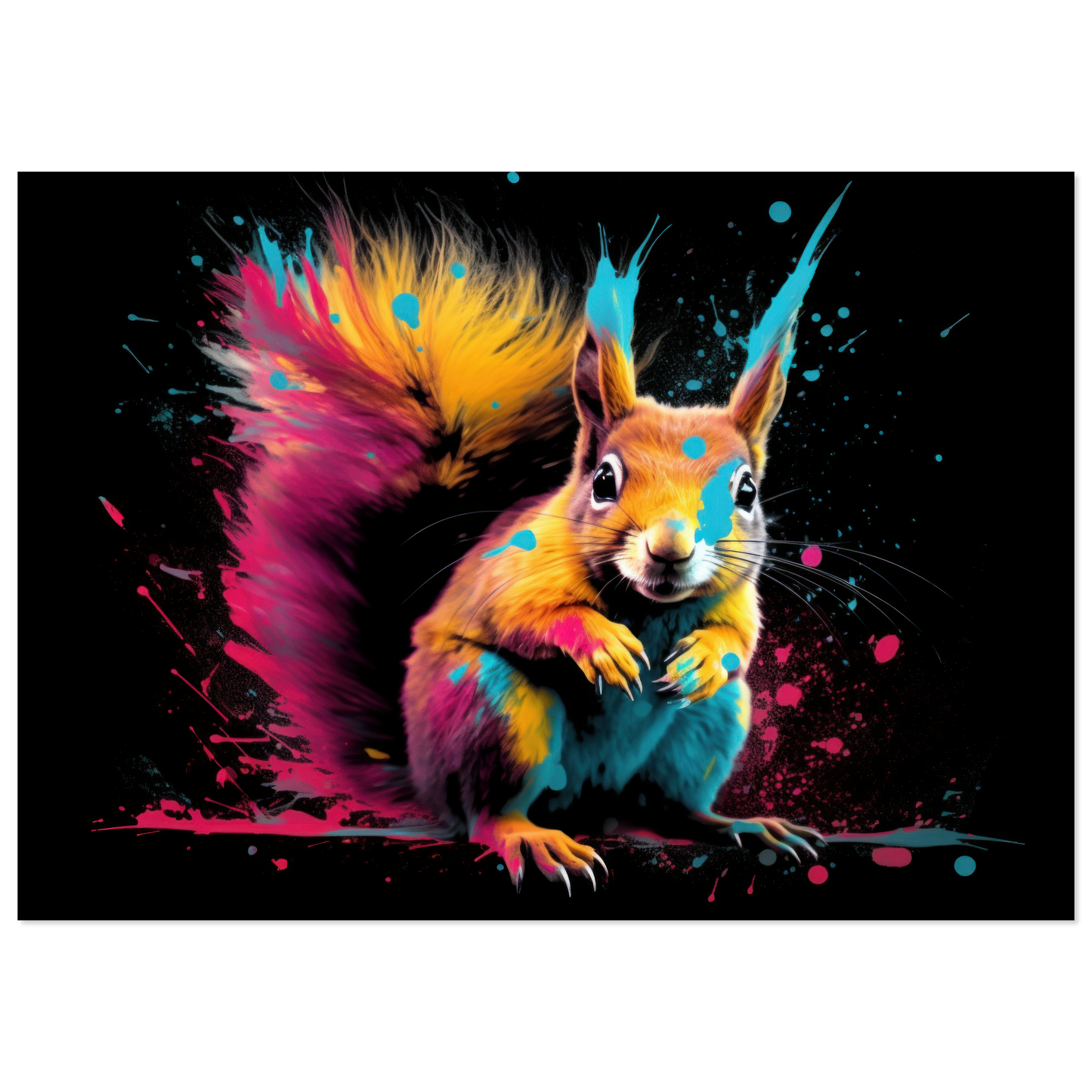 Squirrel pop art (SQUIRREL18)