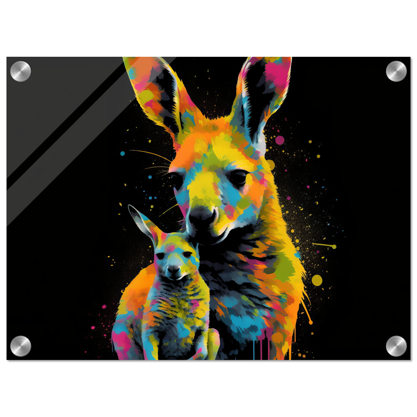 Kangaroos pop art (WILD100)