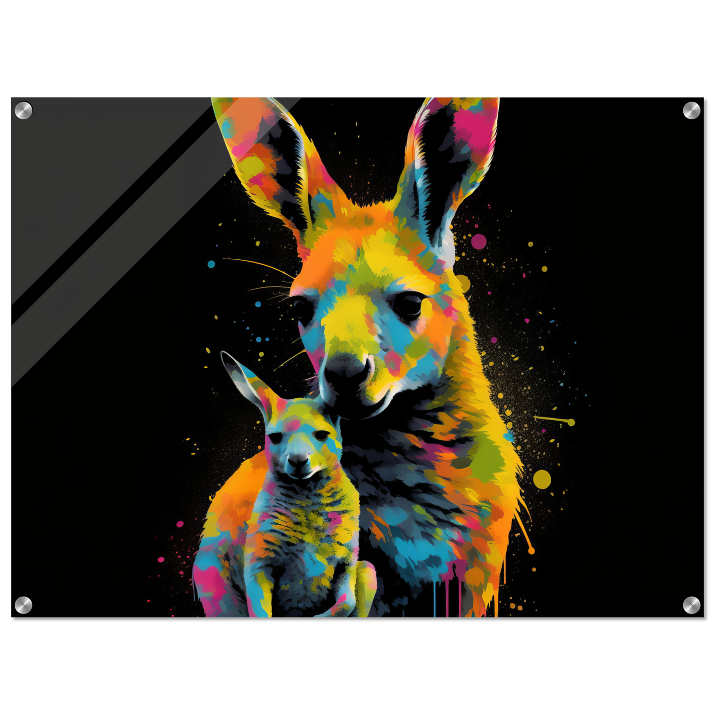 Kangaroos pop art (WILD100)