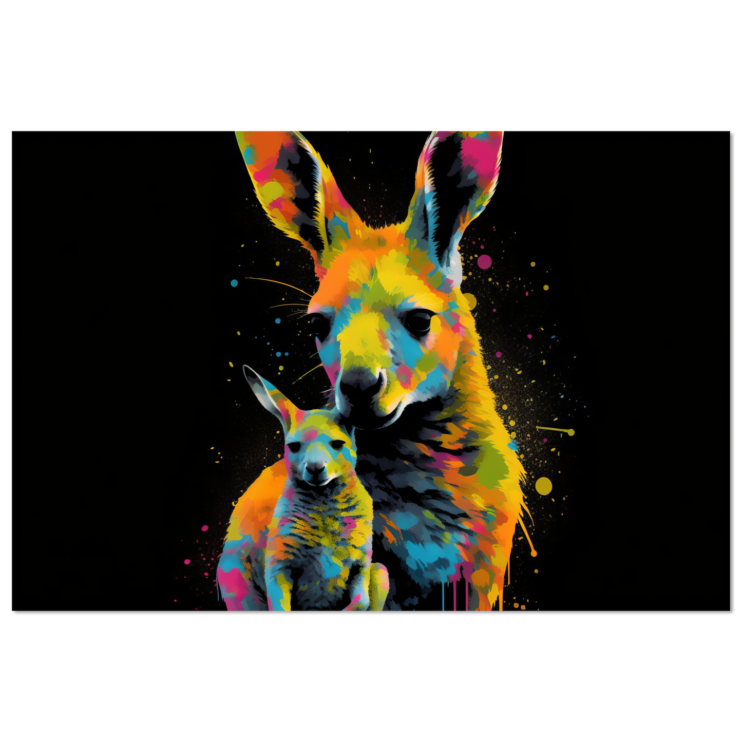 Kangaroos pop art (WILD100)