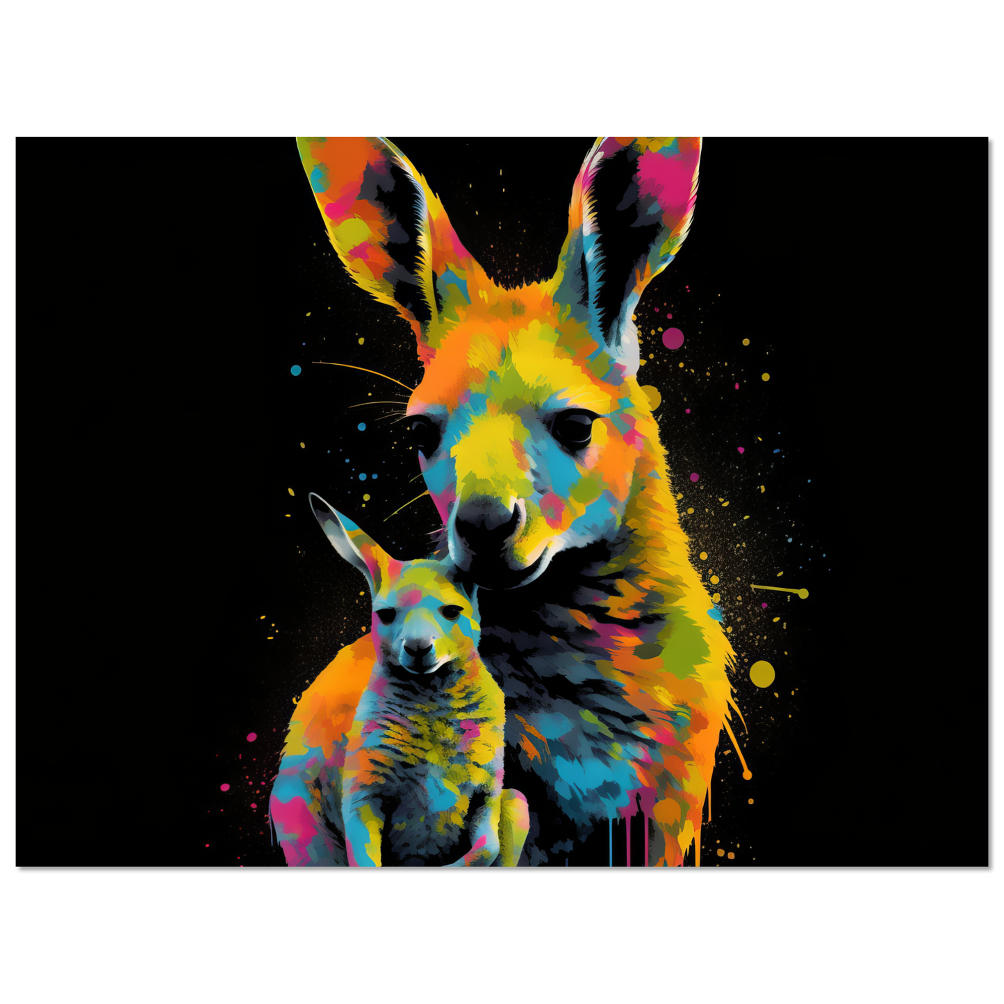 Kangaroos pop art (WILD100)