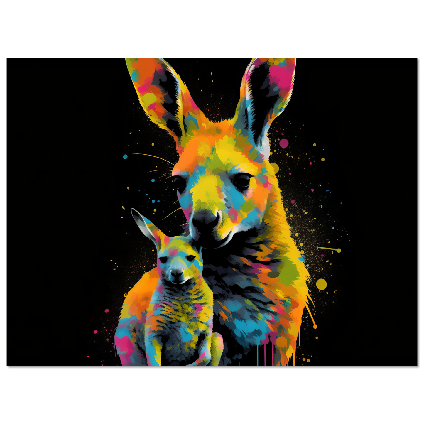 Kangaroos pop art (WILD100)