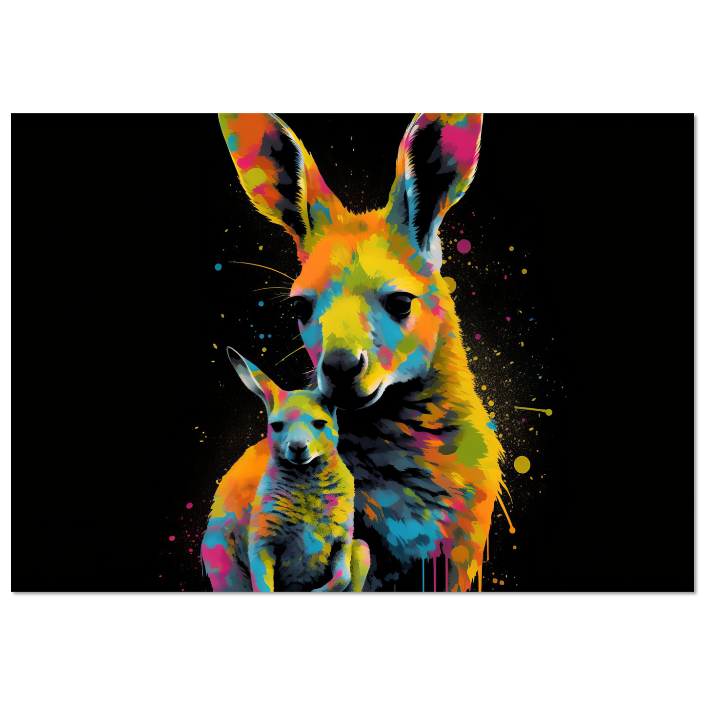 Kangaroos pop art (WILD100)