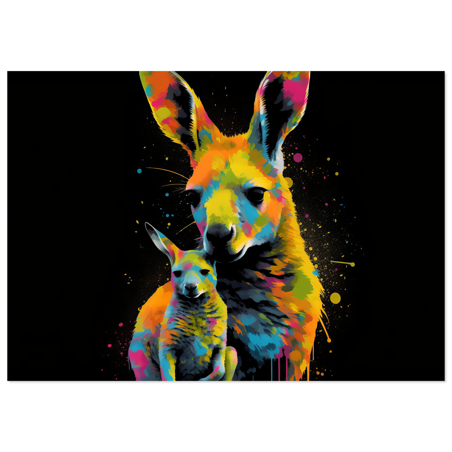 Kangaroos pop art (WILD100)