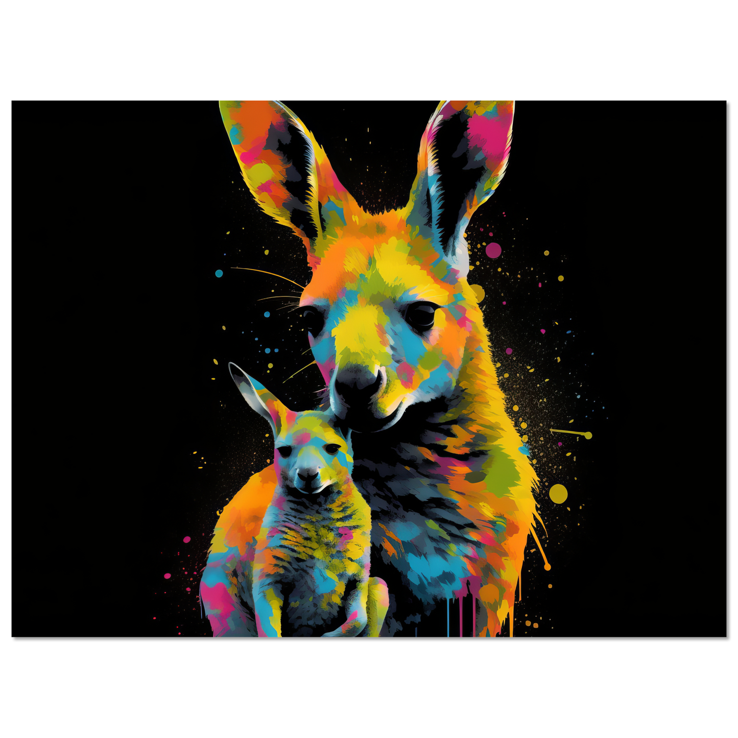 Kangaroos pop art (WILD100)