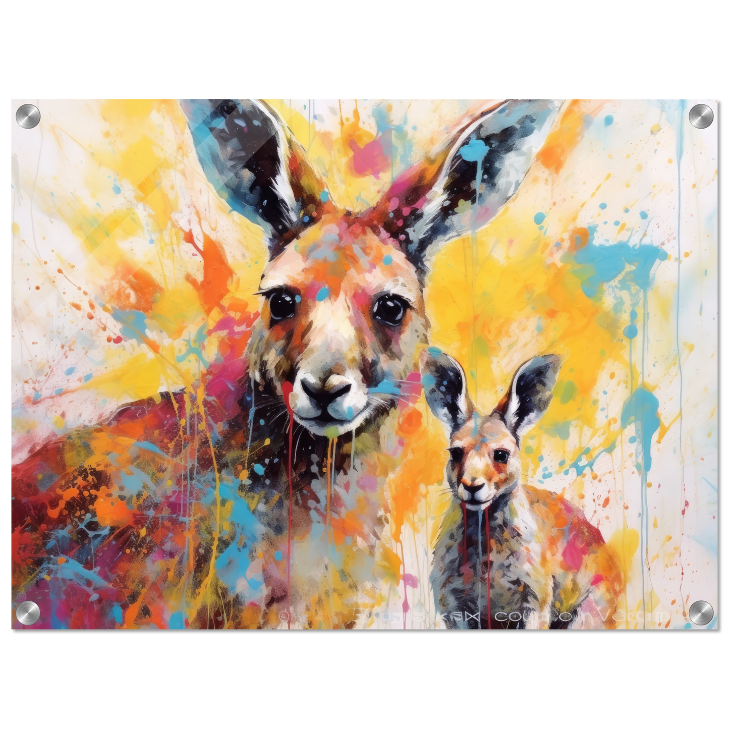 Kängurus Pop-Art (WILD101)