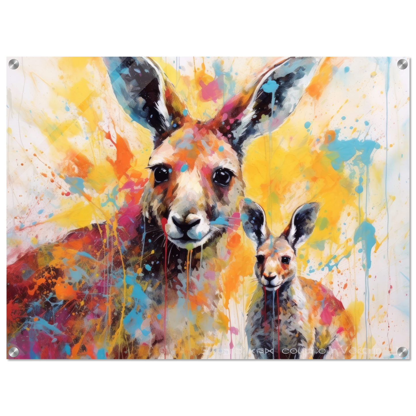Kängurus Pop-Art (WILD101)