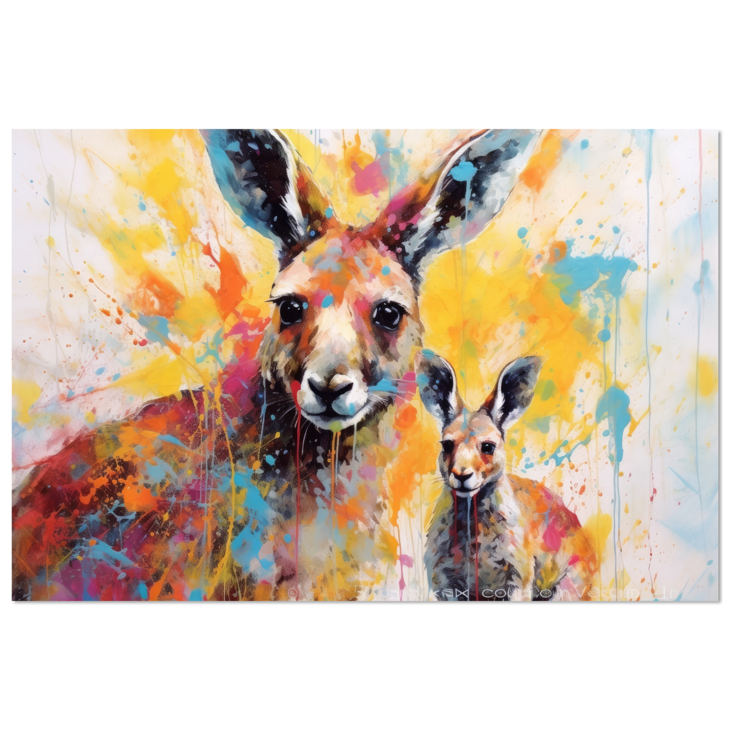 Kängurus Pop-Art (WILD101)