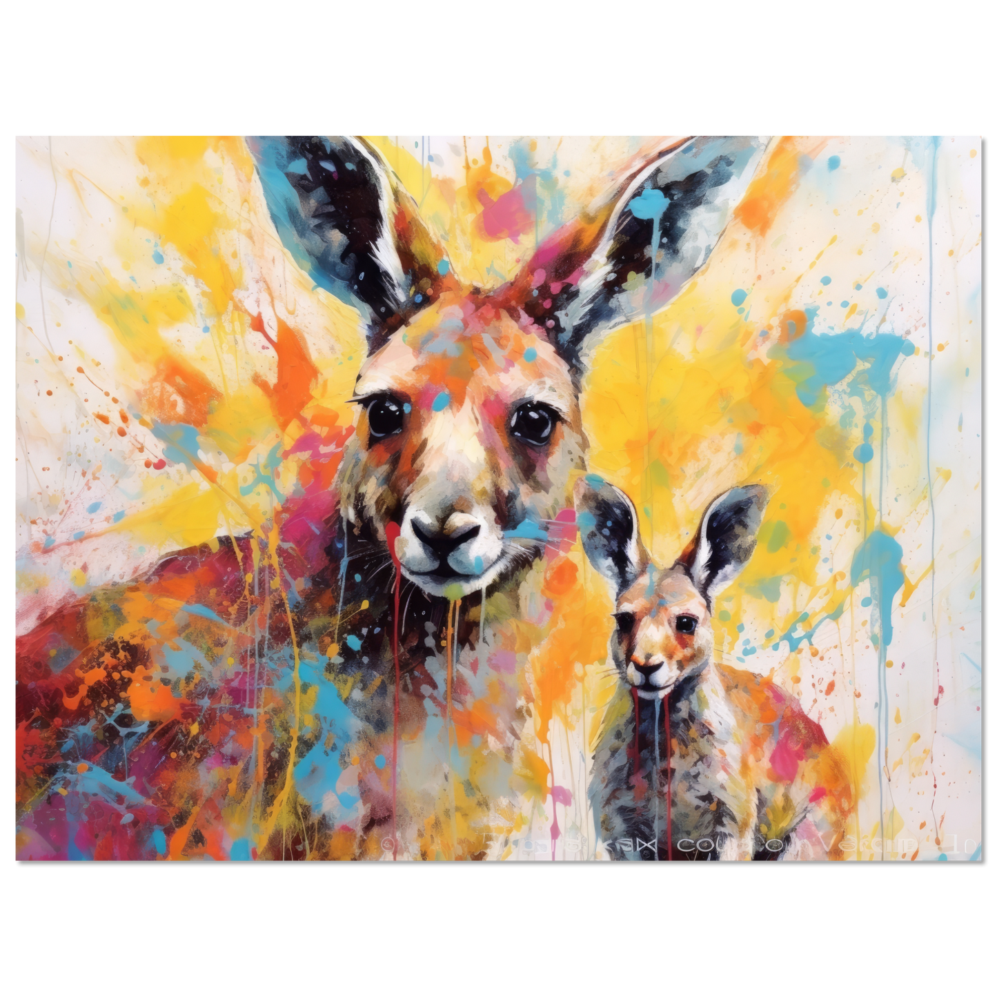 Kängurus Pop-Art (WILD101)