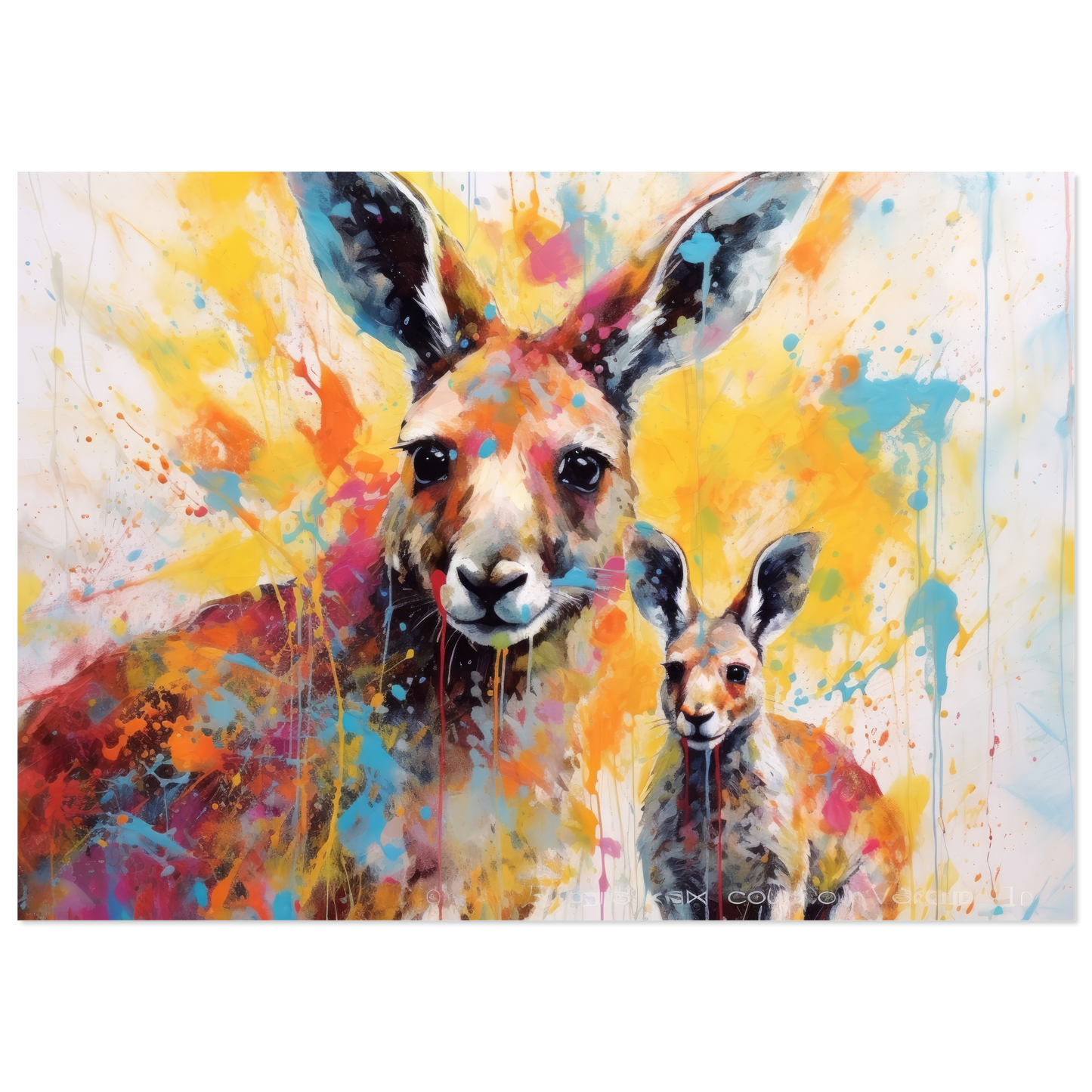 Kängurus Pop-Art (WILD101)