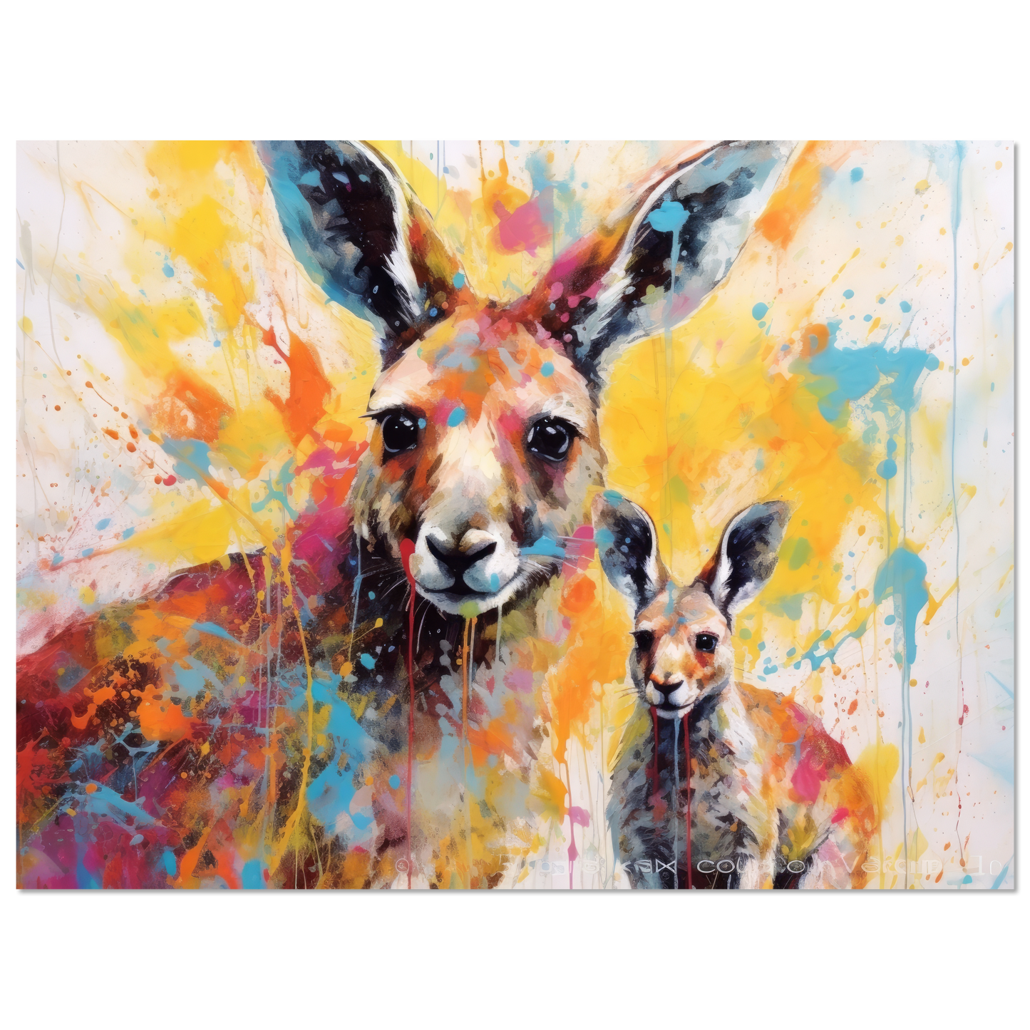 Kängurus Pop-Art (WILD101)