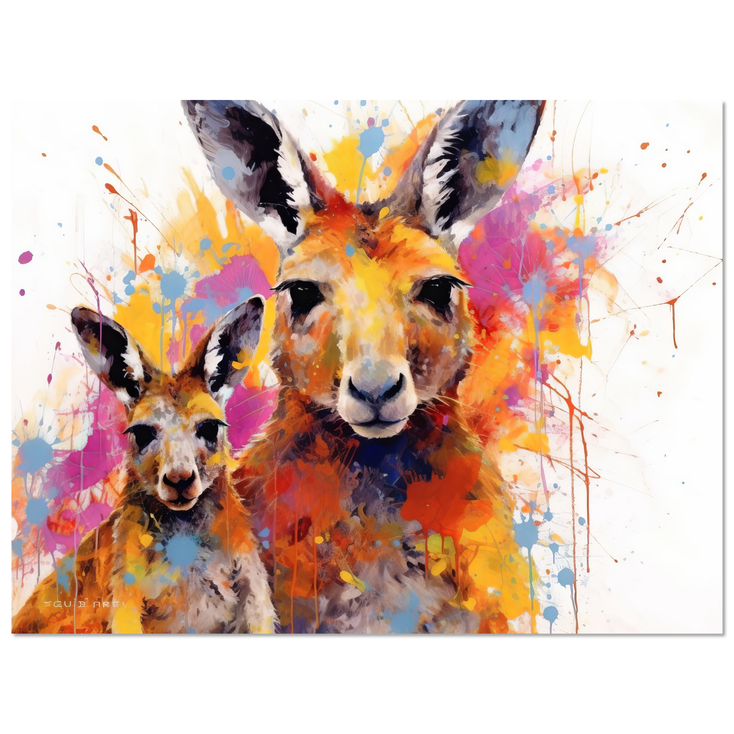 Kängurus Pop-Art (WILD102)