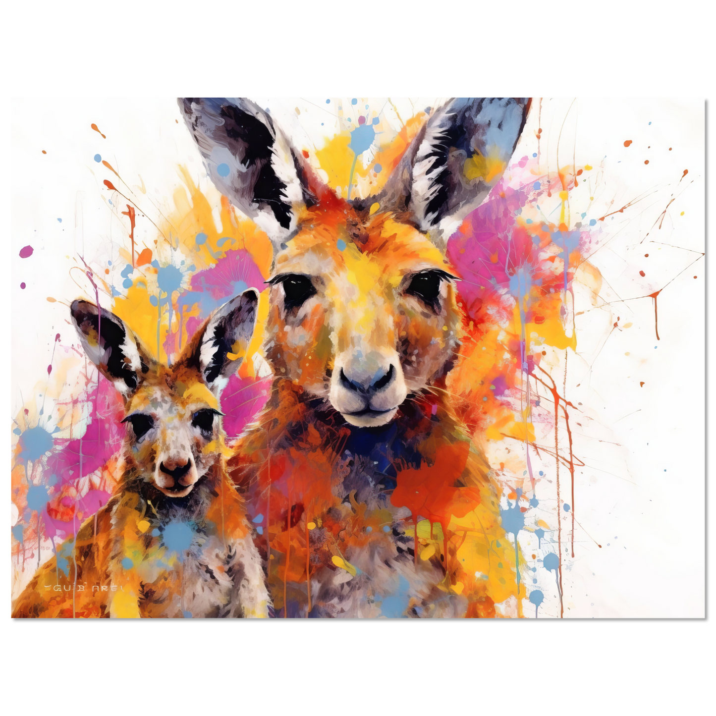 Kängurus Pop-Art (WILD102)