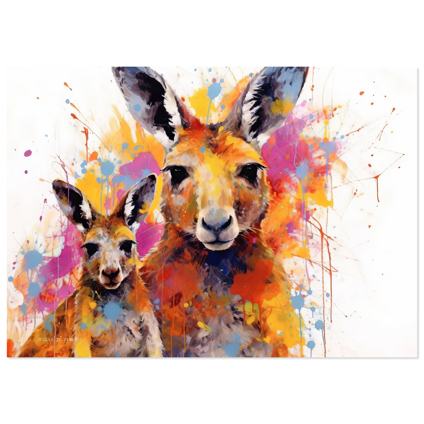 Kängurus Pop-Art (WILD102)