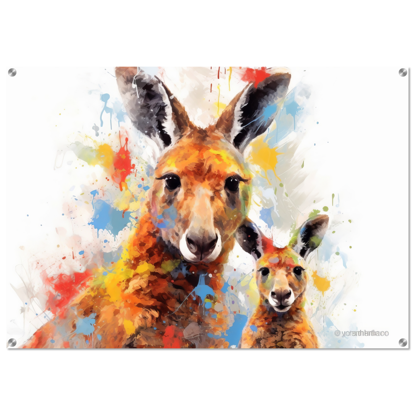 Kängurus Pop-Art (WILD103)