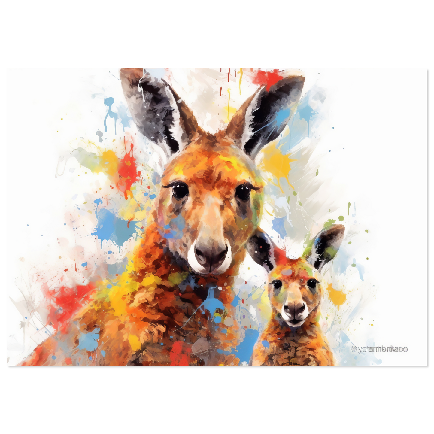 Kängurus Pop-Art (WILD103)