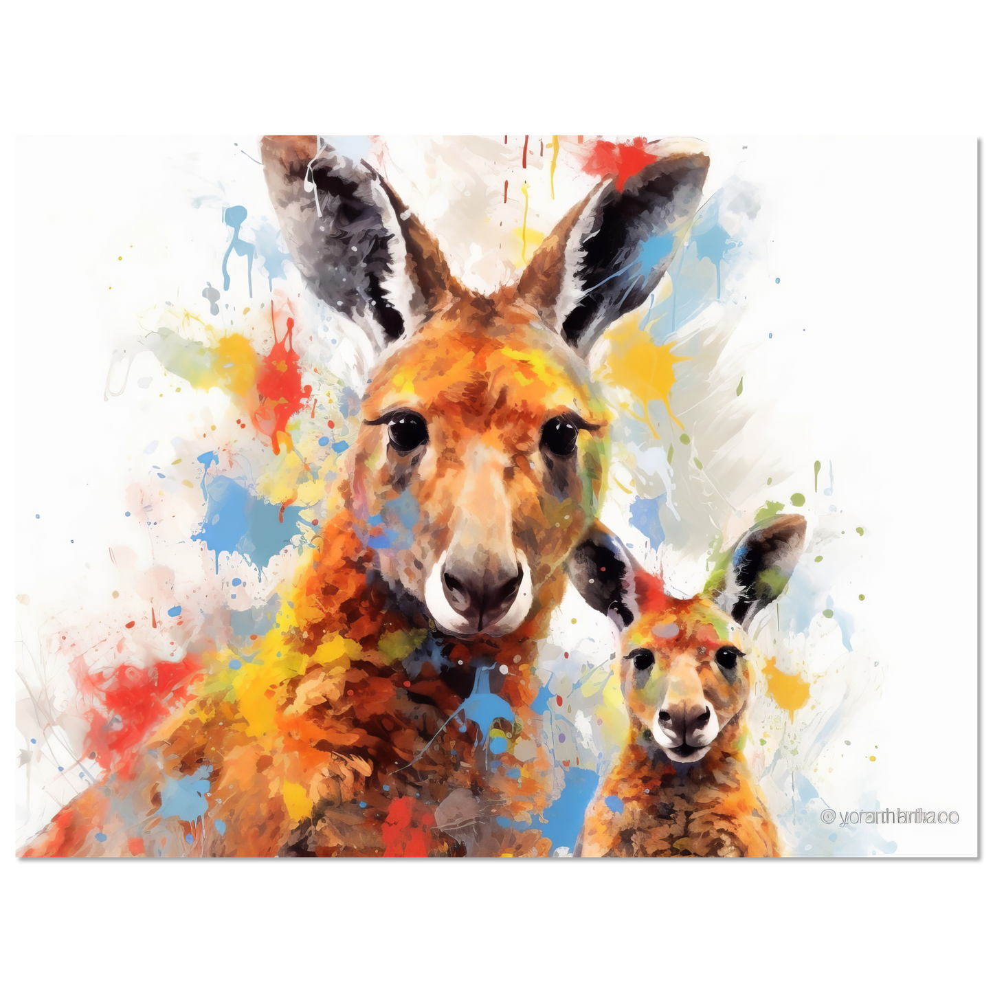 Kängurus Pop-Art (WILD103)