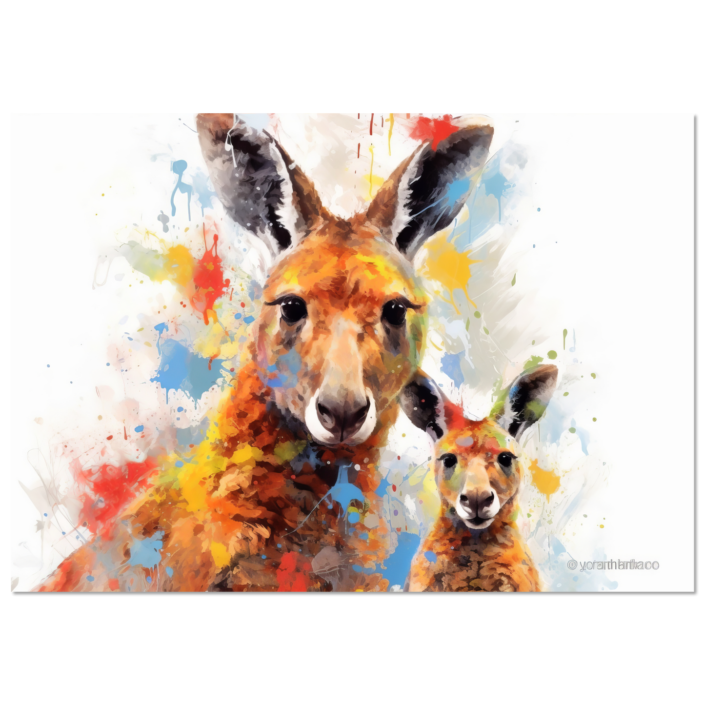 Kängurus Pop-Art (WILD103)