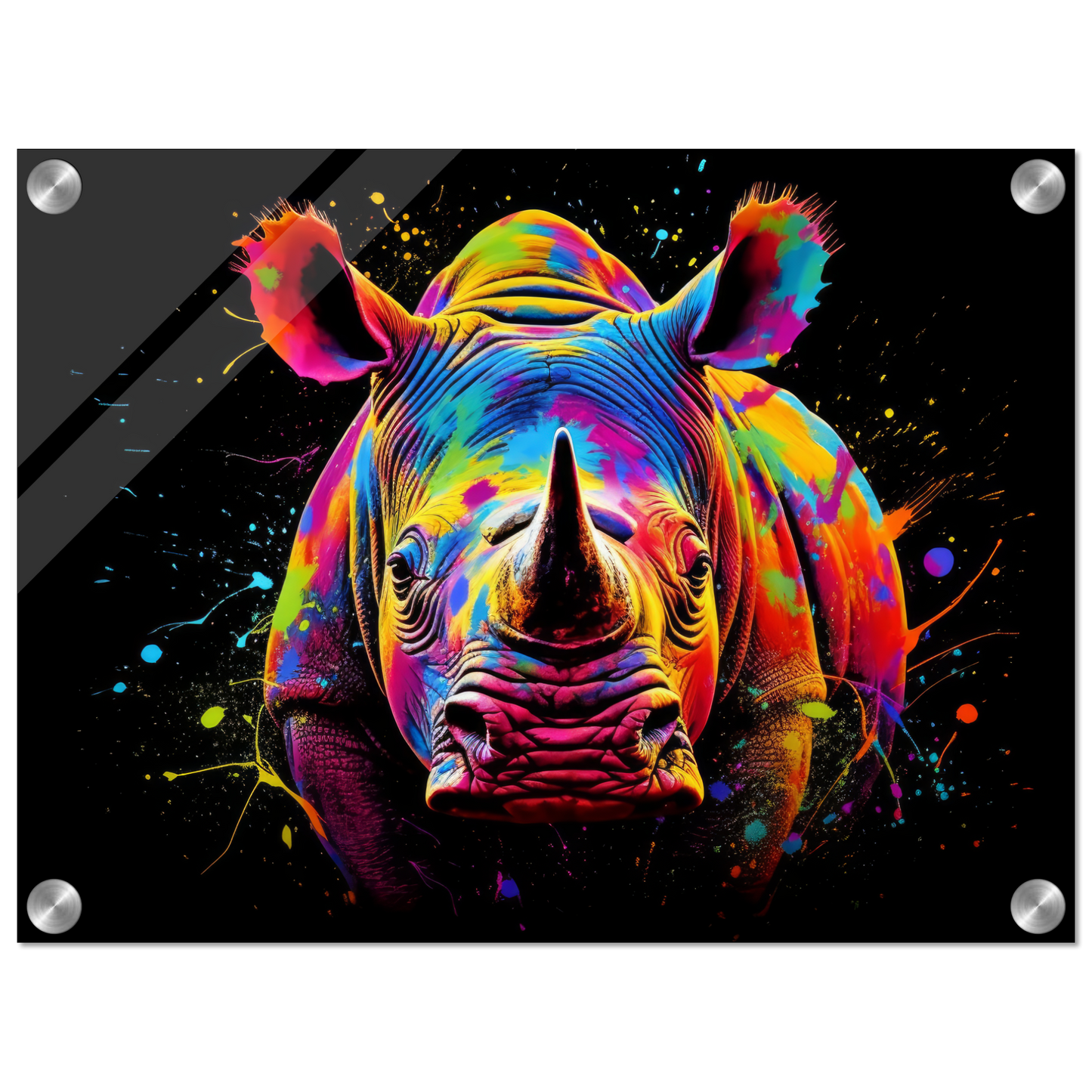 Rhinoceros pop art (WILD114)