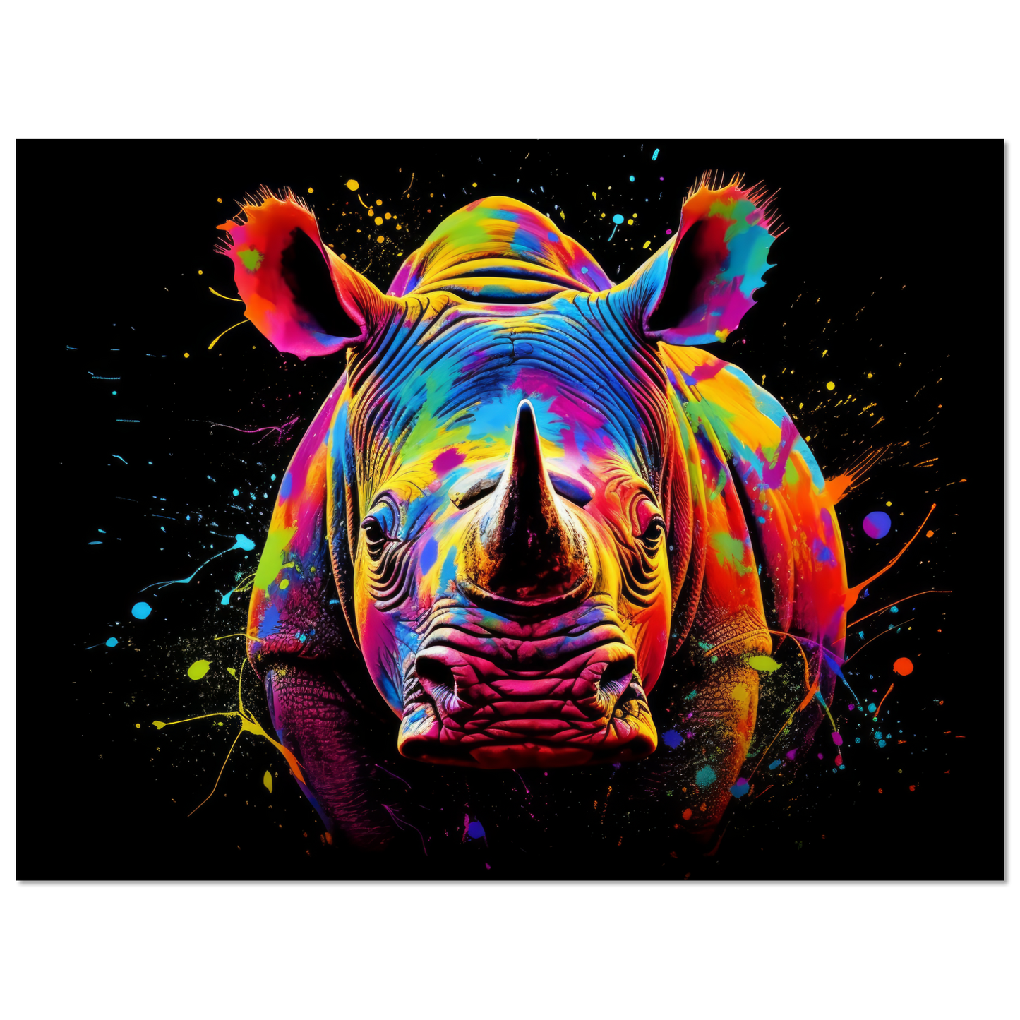 Rhinoceros pop art (WILD114)