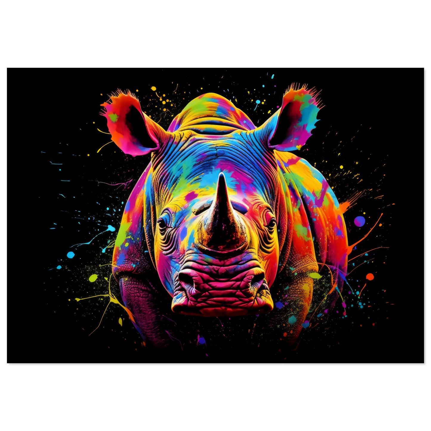 Rhinoceros pop art (WILD114)