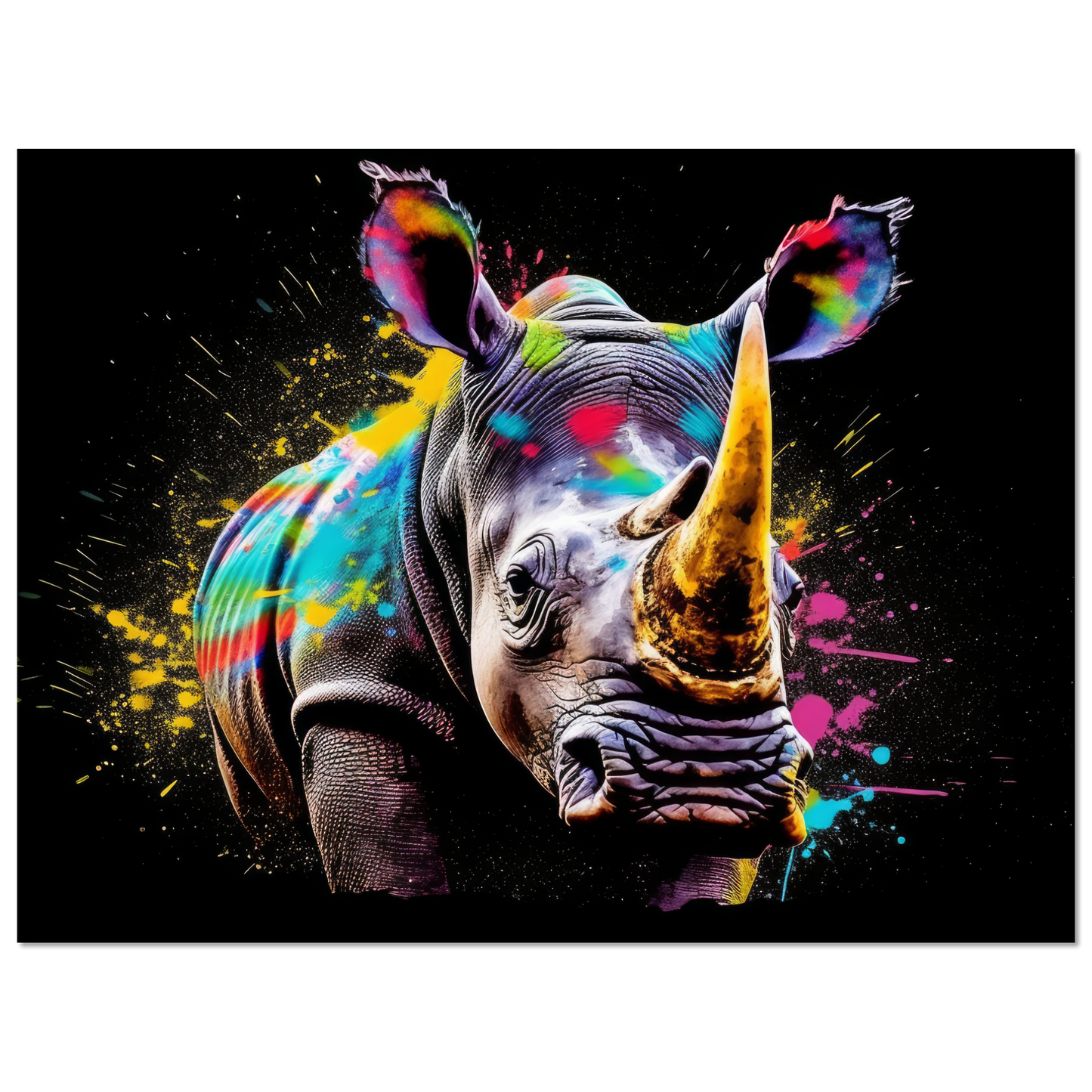 Rhinoceros pop art (WILD115)