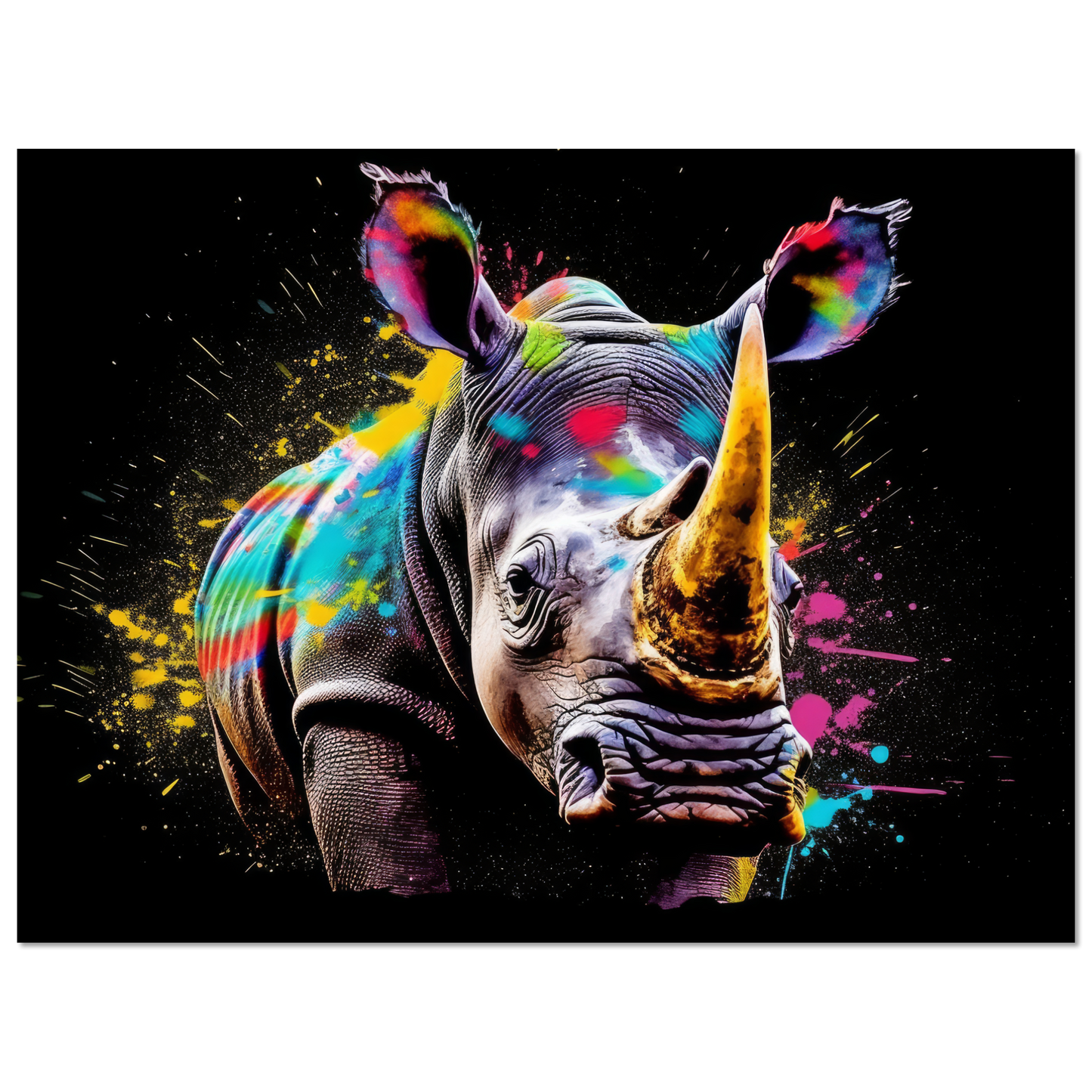 Rhinoceros pop art (WILD115)