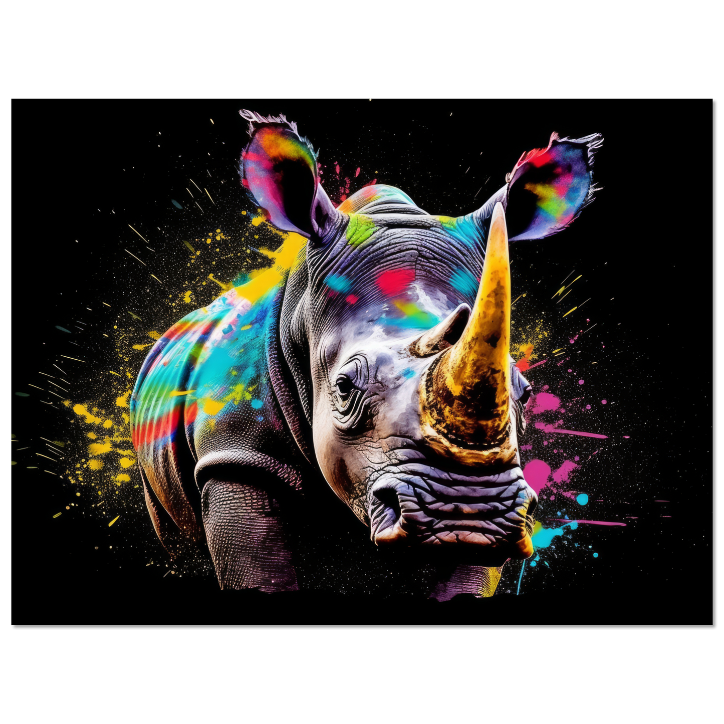 Rhinoceros pop art (WILD115)