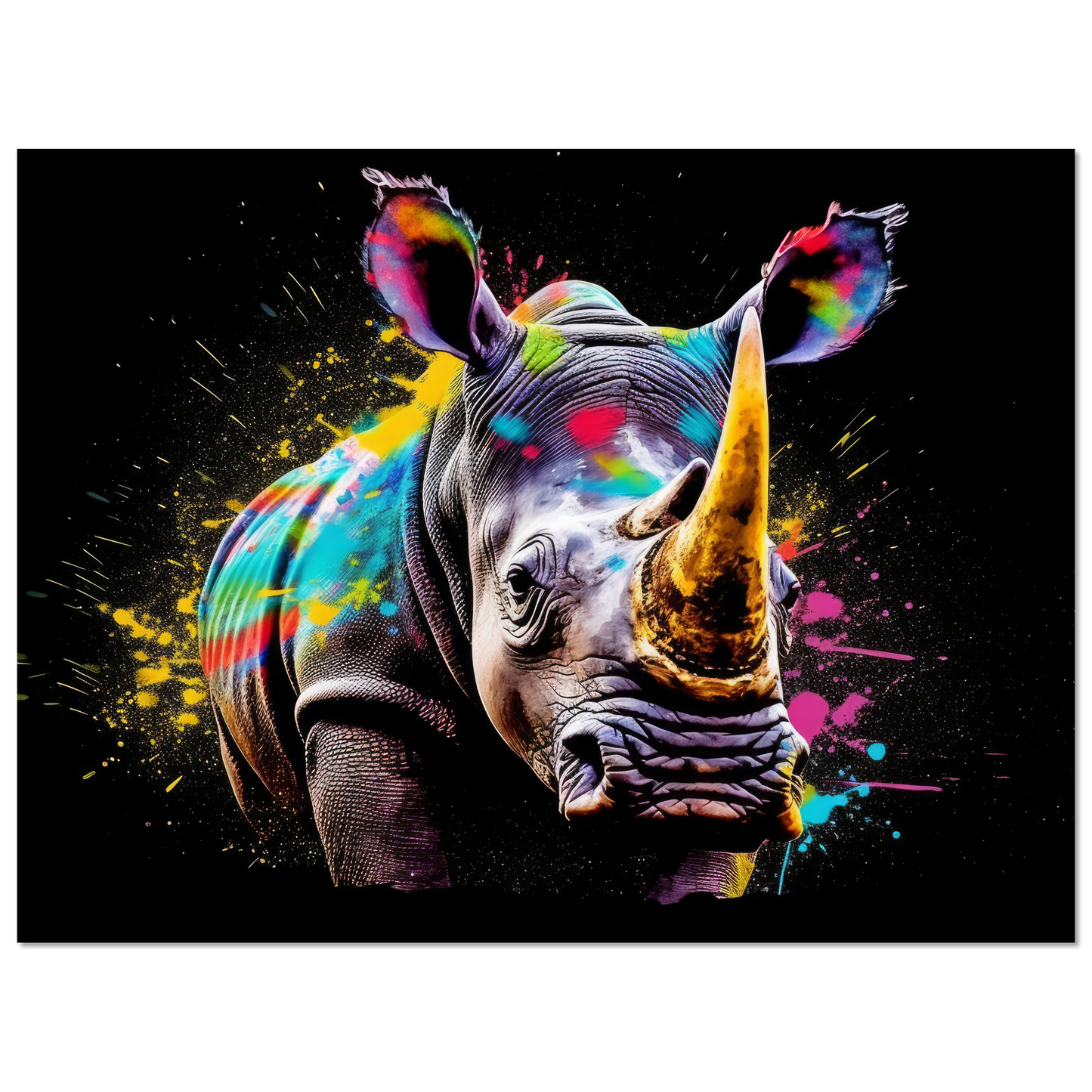 Rhinoceros pop art (WILD115)
