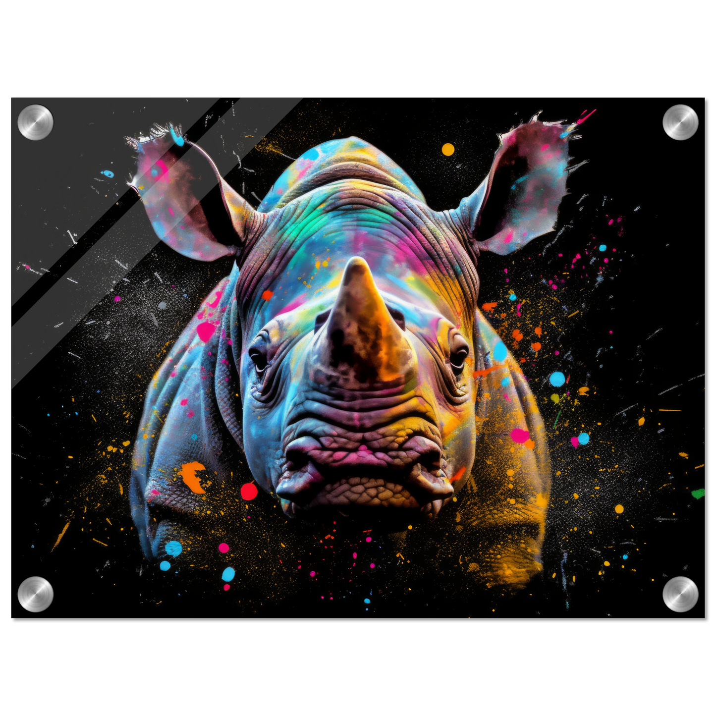 Rhinoceros pop art (WILD129)