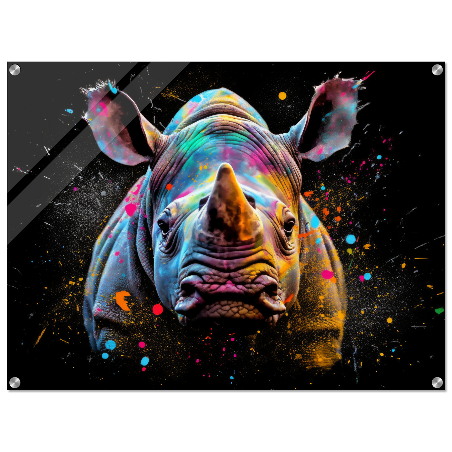 Rhinoceros pop art (WILD129)