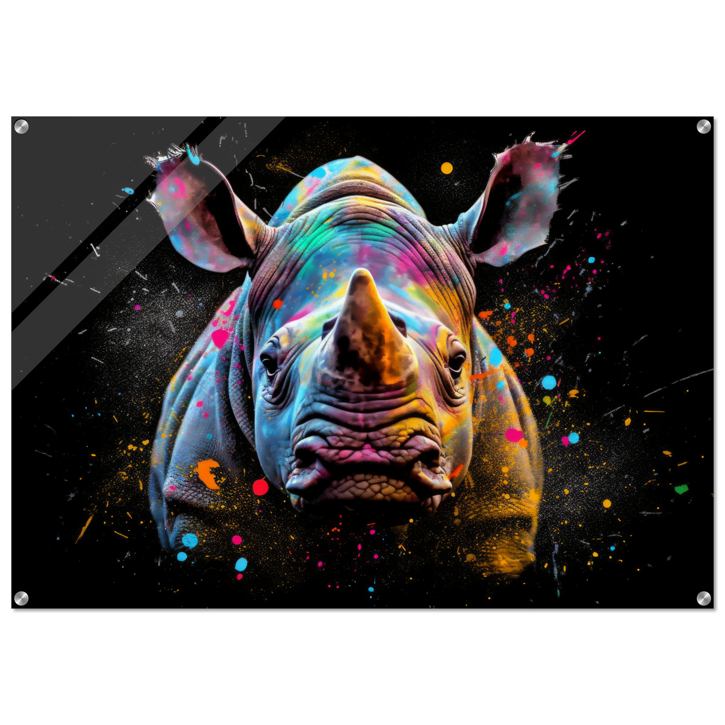 Rhinoceros pop art (WILD129)