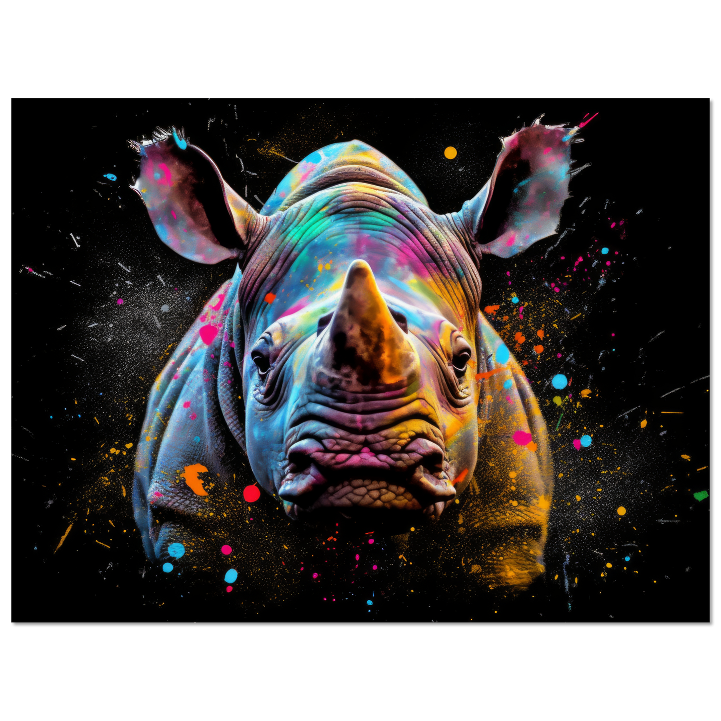 Rhinoceros pop art (WILD129)