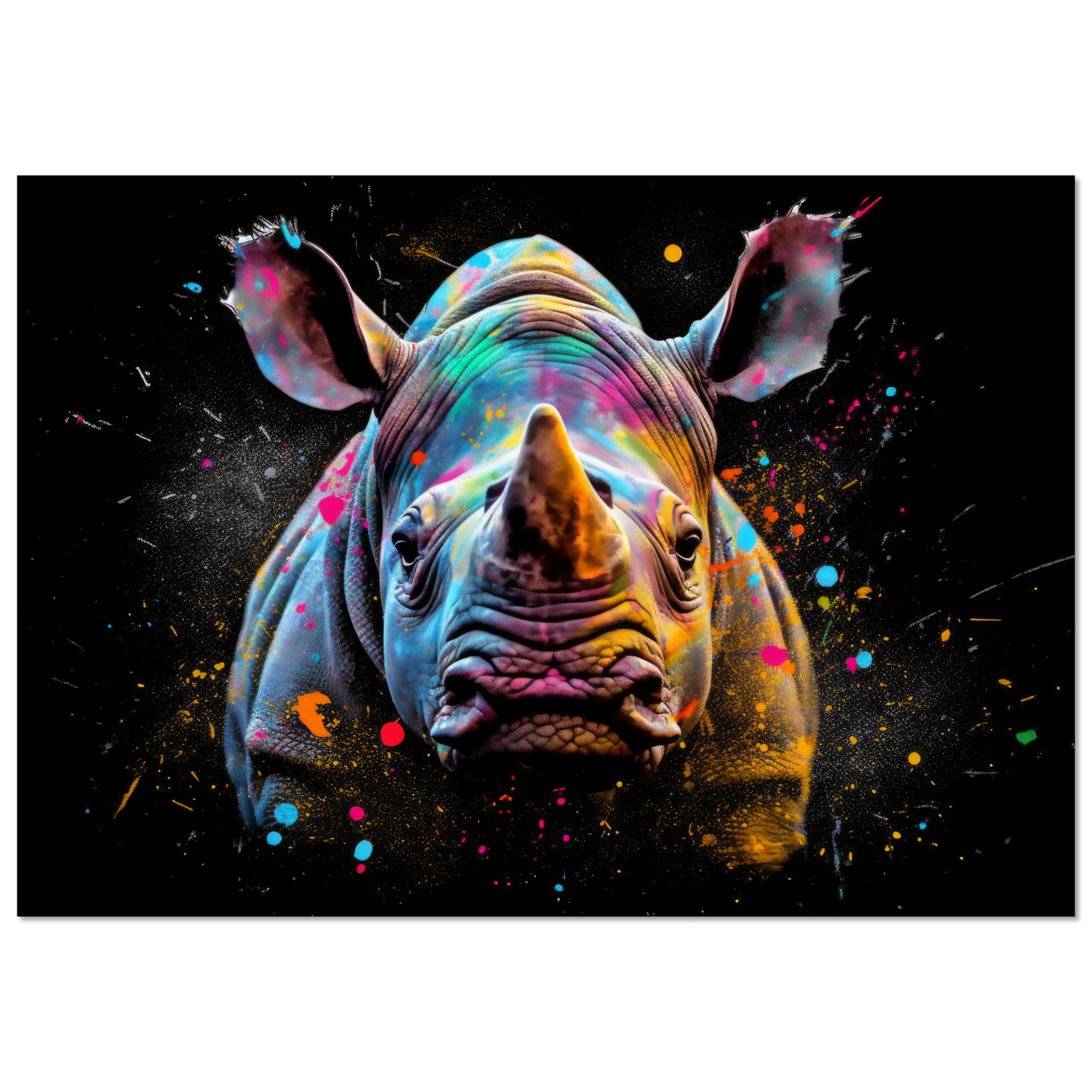 Rhinoceros pop art (WILD129)