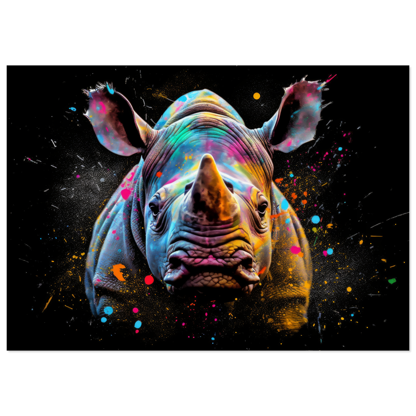 Rhinoceros pop art (WILD129)
