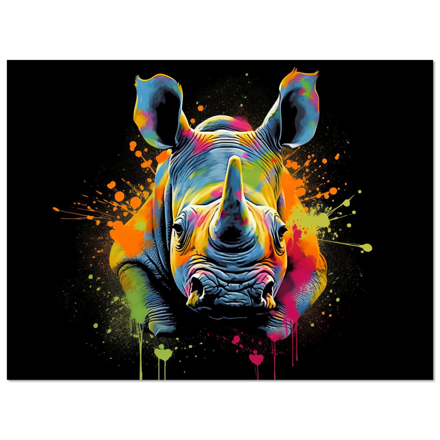 Rhinoceros pop art (WILD131)