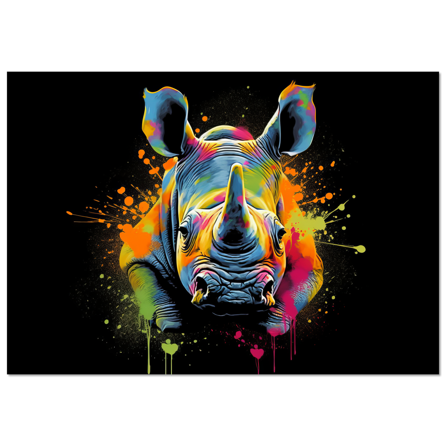 Rhinoceros pop art (WILD131)