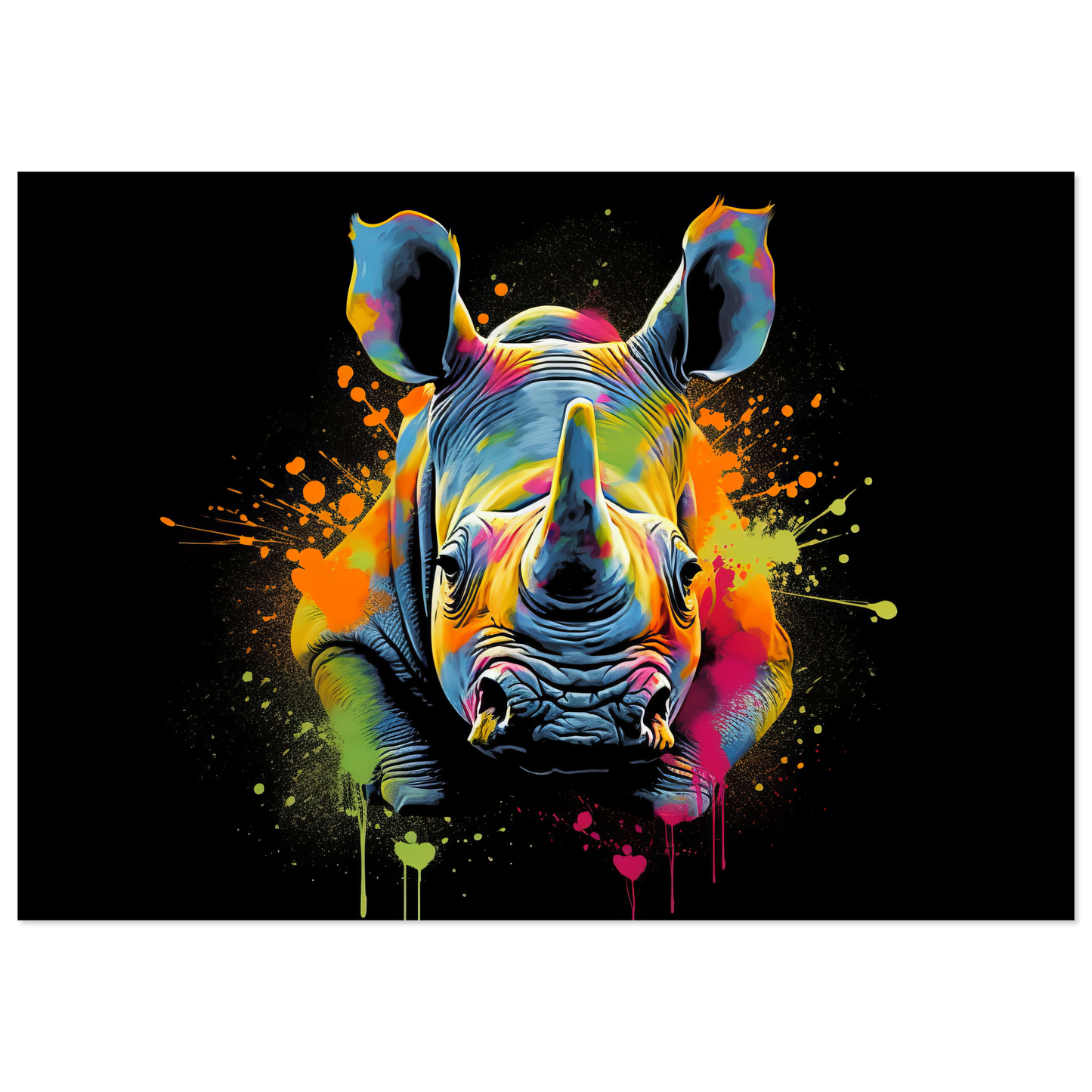 Rhinoceros pop art (WILD131)