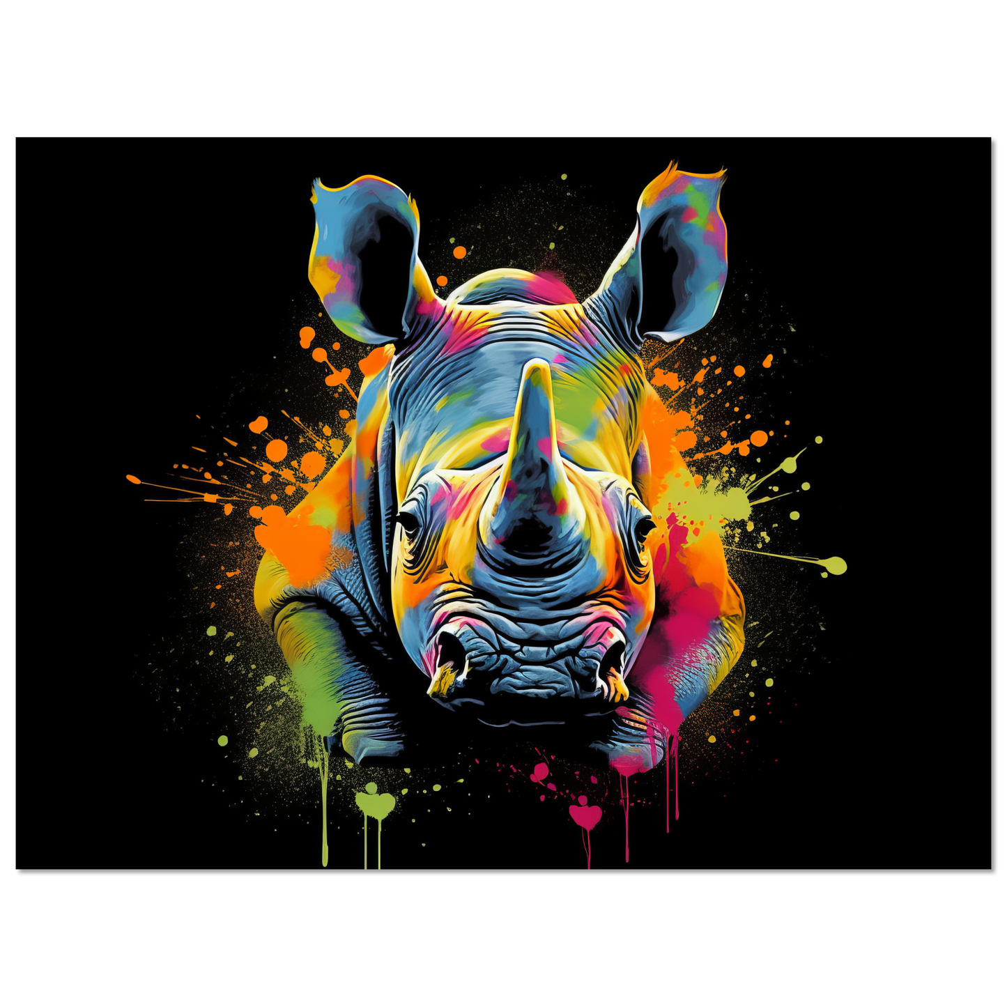 Rhinoceros pop art (WILD131)