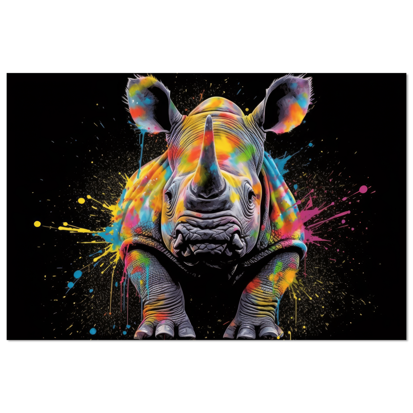 Rhinoceros pop art (WILD132)