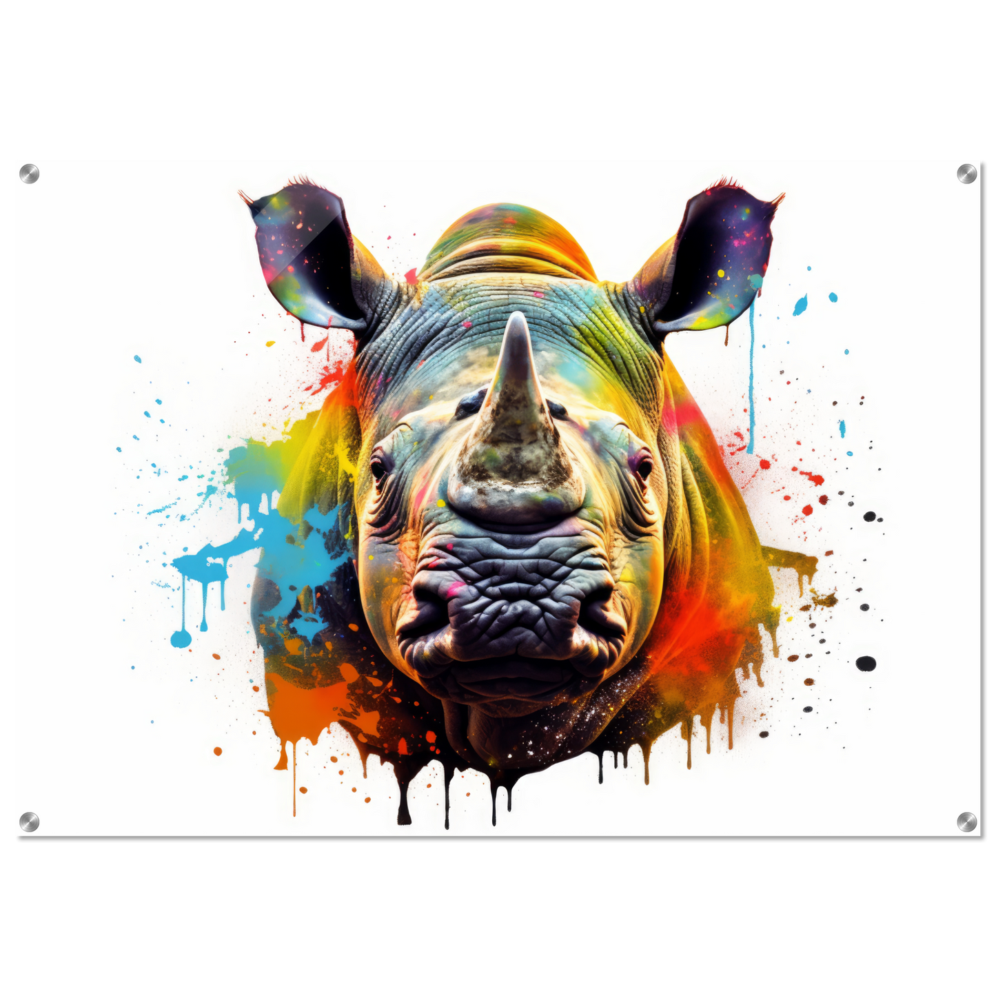 Rhinoceros pop art (WILD134)