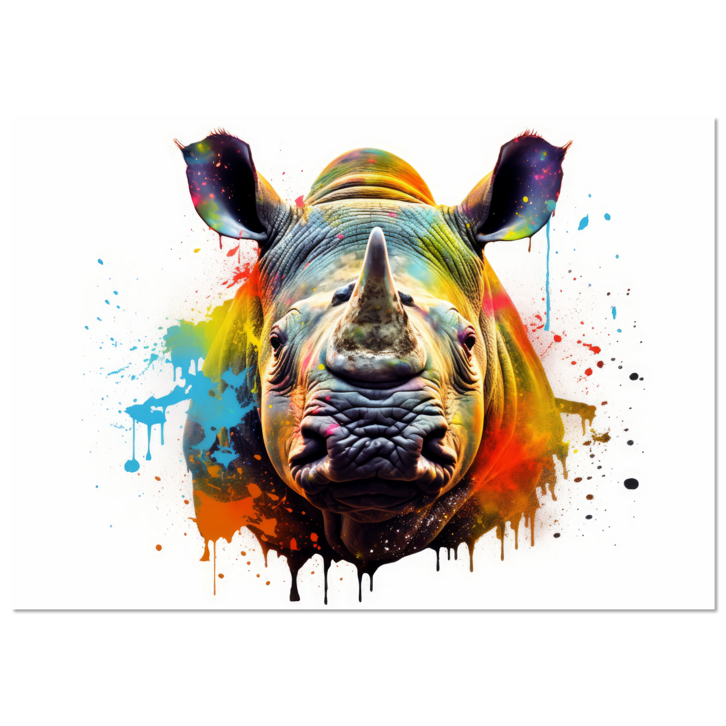 Rhinoceros pop art (WILD134)